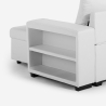 Sofa do spania dla 3 osob z półką z USB-C, biblioteka Civis 