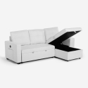 Sofa do spania dla 3 osob z półką z USB-C, biblioteka Civis 