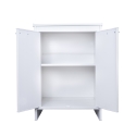 Szafka łazienkowa pralkowa biała z PVC z 2 drzwiczkami FB9002K Negari Oferta