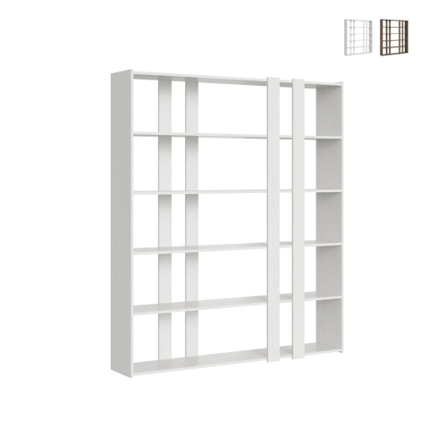 Regał ścienny 6 półek nowoczesny design 178x36x204cm Kato A Large Promocja