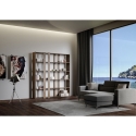 Regał ścienny 6 półek nowoczesny design 178x36x204cm Kato A Large Cechy
