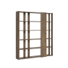 Regał biurowy salonowy design dwustronny 6 półek 78x36x204 Kato D Rabaty