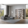 Regał biurowy salonowy design dwustronny 6 półek 78x36x204 Kato D Model