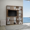 Regał z szafką na TV, 6 półek, nowoczesny design, 178x36x204, Kato L Sprzedaż
