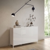 Minimalistyczna komoda 3-drzwiowa do salonu, jadalni lub przedpokoju 130x40x84 Solaria Sprzedaż