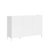 Minimalistyczna komoda 3-drzwiowa do salonu, jadalni lub przedpokoju 130x40x84 Solaria Rabaty