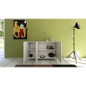 Minimalistyczna komoda 3-drzwiowa do salonu, jadalni lub przedpokoju 130x40x84 Solaria Stan Magazynowy