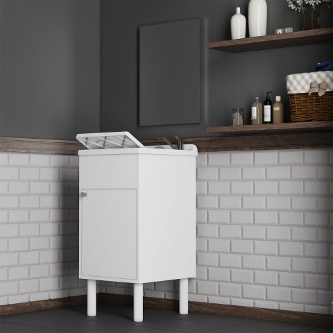 Zestaw szafka łazienkowa z drzwiami i lustrem 60x45cm Negrari COMP 3 Promocja