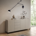 Komoda 3 drzwi i 4 szuflady nowoczesny minimalizm 174x40x84 Solaria Sprzedaż