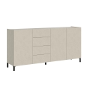 Komoda 3 drzwi i 4 szuflady nowoczesny minimalizm 174x40x84 Solaria Rabaty