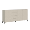 Komoda 3 drzwi i 4 szuflady nowoczesny minimalizm 174x40x84 Solaria Rabaty