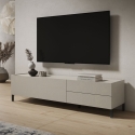 Szafka RTV minimalna 1 wnęka i 2 szuflady salonowa 160x42x40 Solaria Sprzedaż