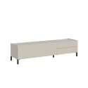 Szafka RTV minimalna 1 wnęka i 2 szuflady salonowa 160x42x40 Solaria Rabaty