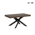 Stół rozkładany z krzyżowanymi nogami nowoczesny design 90×160-264 Volantis Promocja