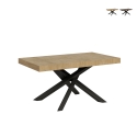 Stół rozkładany z krzyżowanymi nogami nowoczesny design 90×160-264 Volantis Oferta