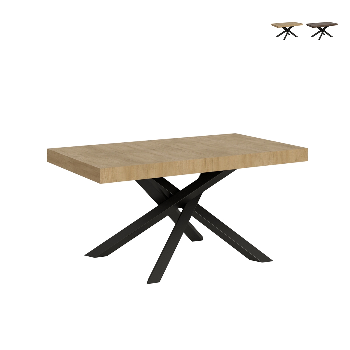 Stół rozkładany z krzyżowanymi nogami nowoczesny design 90×160-264 Volantis Oferta Stół rozkładany z krzyżowanymi nogami nowoczesny design 90×160-264 Volantis Oferta