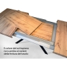 Stół rozkładany z krzyżowanymi nogami nowoczesny design 90×160-264 Volantis Stan Magazynowy