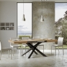 Stół rozkładany z krzyżowanymi nogami nowoczesny design 90×160-264 Volantis Katalog