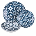 Zestaw naczyń stołowych 18 sztuk design śródziemnomorski porcelana Paxos Sprzedaż