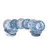 Zestaw naczyń stołowych 18 sztuk design śródziemnomorski porcelana Paxos Promocja
