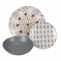 Zestaw naczyń z porcelany 18 sztuk w stylu boho Bohémienne Sprzedaż