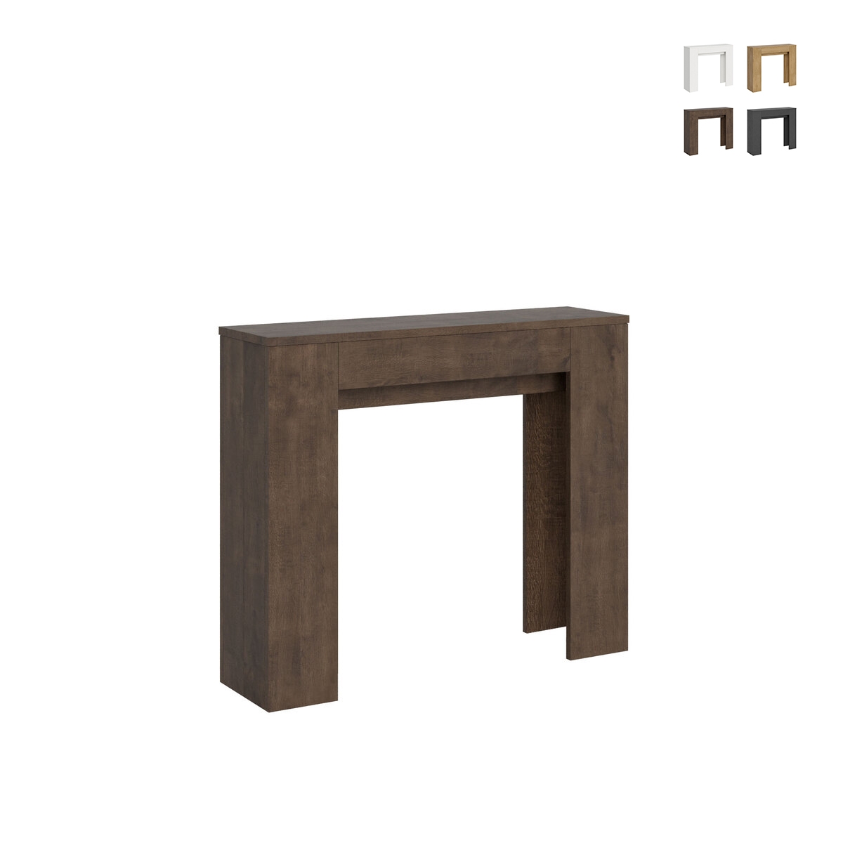 Rozkładana konsola do jadalni i kuchni, dla 8 osób, 90×25-181, model Slick Rabaty Rozkładana konsola do jadalni i kuchni, dla 8 osób, 90×25-181, model Slick Rabaty