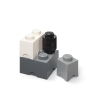 Zestaw 4 pojemników czarno-biało-szaro LEGO Storage Brick Multi Pack Sprzedaż