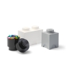 Zestaw 3 pojemników biały czarny szary LEGO Storage Brick Multi Pack Promocja