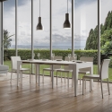 Konsola rozkładana nowoczesny design dla 10 osób 90x42-198 Isotta Small Cechy