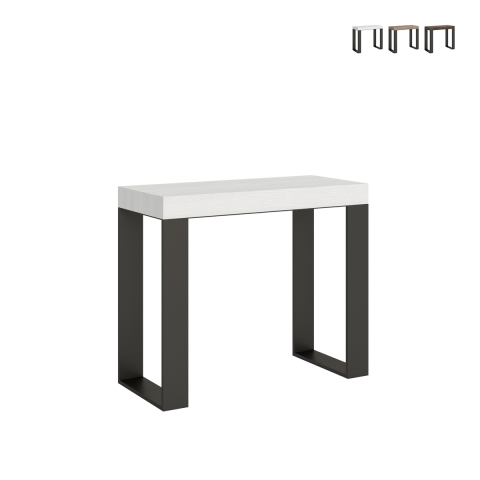 Konsola rozkładana w stylu industrialnym minimalnym 90x40-196 Tecno Small Promocja