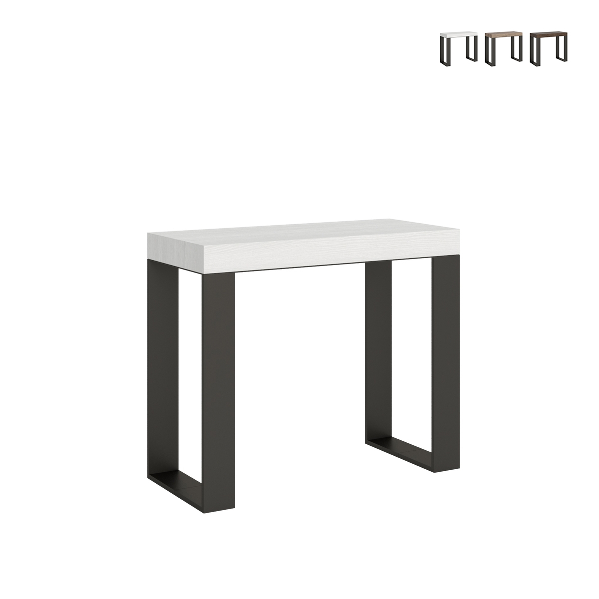 Konsola rozkładana w stylu industrialnym minimalnym 90x40-196 Tecno Small Promocja Konsola rozkładana w stylu industrialnym minimalnym 90x40-196 Tecno Small Promocja