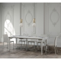 Konsola rozkładana biała styl klasyczny 14 osób 90x48-308 Sciabola Oferta