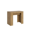 Kompaktowy, rozkładany stół z naturalnego drewna 90x48-204 Basic Small Sprzedaż