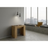 Kompaktowy, rozkładany stół z naturalnego drewna 90x48-204 Basic Small Oferta