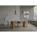 Kompaktowy, rozkładany stół z naturalnego drewna 90x48-204 Basic Small Sprzedaż