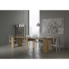 Kompaktowa konsola rozkładana drewno naturalne 90x48-296 Venus Oferta