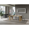Rozkładany stół konsola oszczędzający miejsce 90x40-196 z drewna Roxell Small Oferta