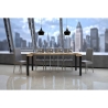 Konsola rozkładana w stylu industrialnym z drewna 90x40-196 Everyday Small Oferta