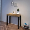 Konsola rozkładana w stylu industrialnym z drewna 90x40-196 Everyday Small Promocja