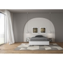 Łóżko półtorakomorowe z białego jesionu z siatką 120x190 Nuamo Oferta