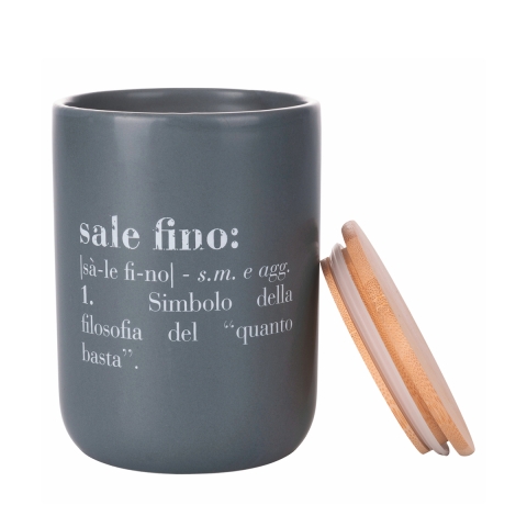 Ceramiczny pojemnik na sól kuchenną z pokrywką 10x13,5 Victionary Promocja