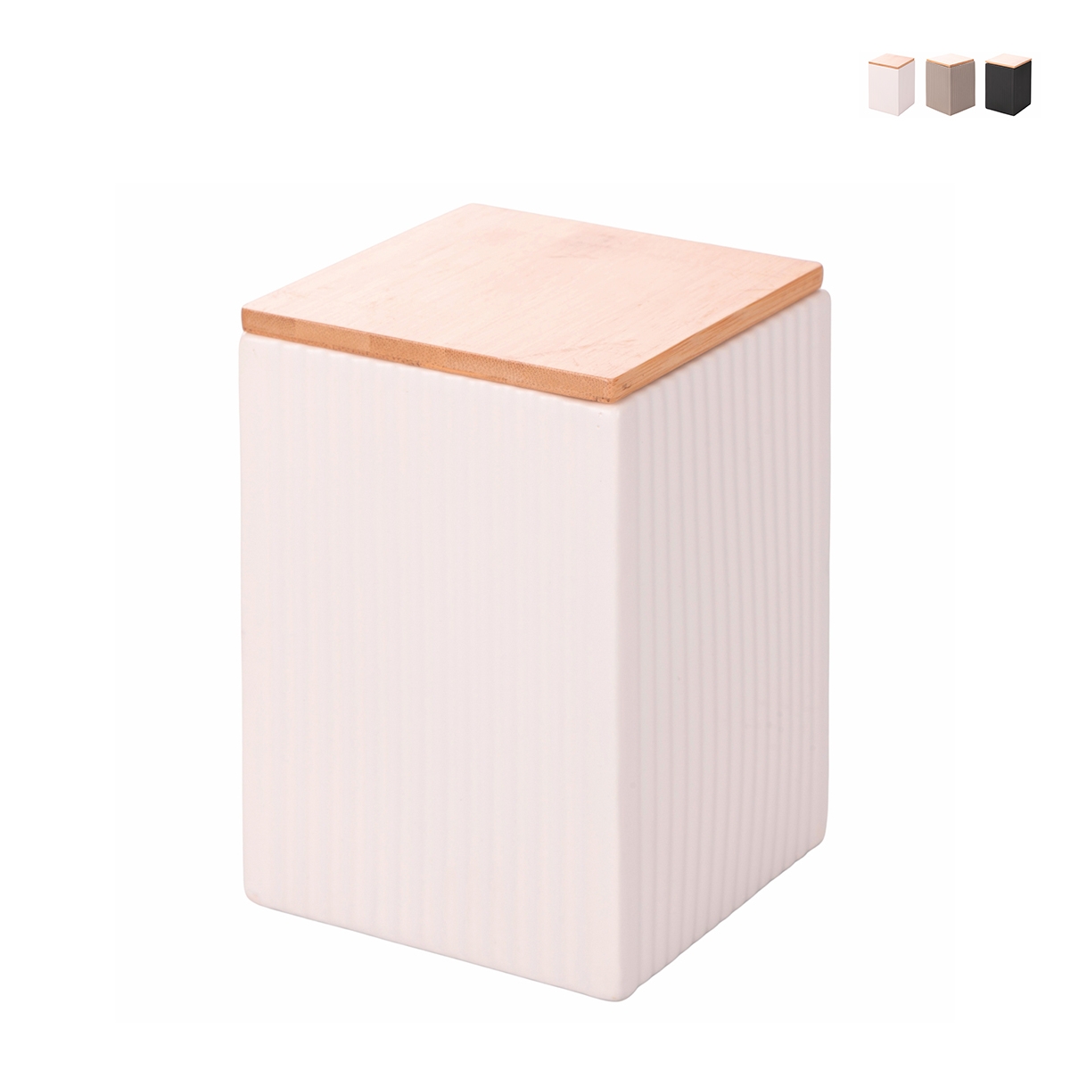 Duży pojemnik kuchenny 10x10x14,5 cm z kamionki z pokrywką 1080 ml Modern Promocja Duży pojemnik kuchenny 10x10x14,5 cm z kamionki z pokrywką 1080 ml Modern Promocja