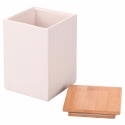 Duży pojemnik kuchenny 10x10x14,5 cm z kamionki z pokrywką 1080 ml Modern Oferta