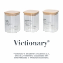 zestaw 3 słoików szklanych 10x14cm na kawę cukier i sól Victionary Oferta