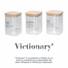 zestaw 3 słoików szklanych 10x14cm na kawę cukier i sól Victionary Oferta