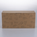 zestaw 3 szklanych słoików 10x14 cm na kawę, cukier i sól Victionary Model
