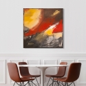 Nowoczesny abstrakcyjny obraz drukowany na płótnie canvas Fuego H. Romero Sprzedaż