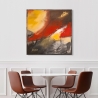 Nowoczesny abstrakcyjny obraz drukowany na płótnie canvas Fuego H. Romero Sprzedaż