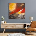 Nowoczesny abstrakcyjny obraz drukowany na płótnie canvas Fuego H. Romero Sprzedaż