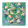 Abstrakcyjny obraz kwiatowy z nadrukiem kolorowym Waterlily Pond Kelly Parr Oferta